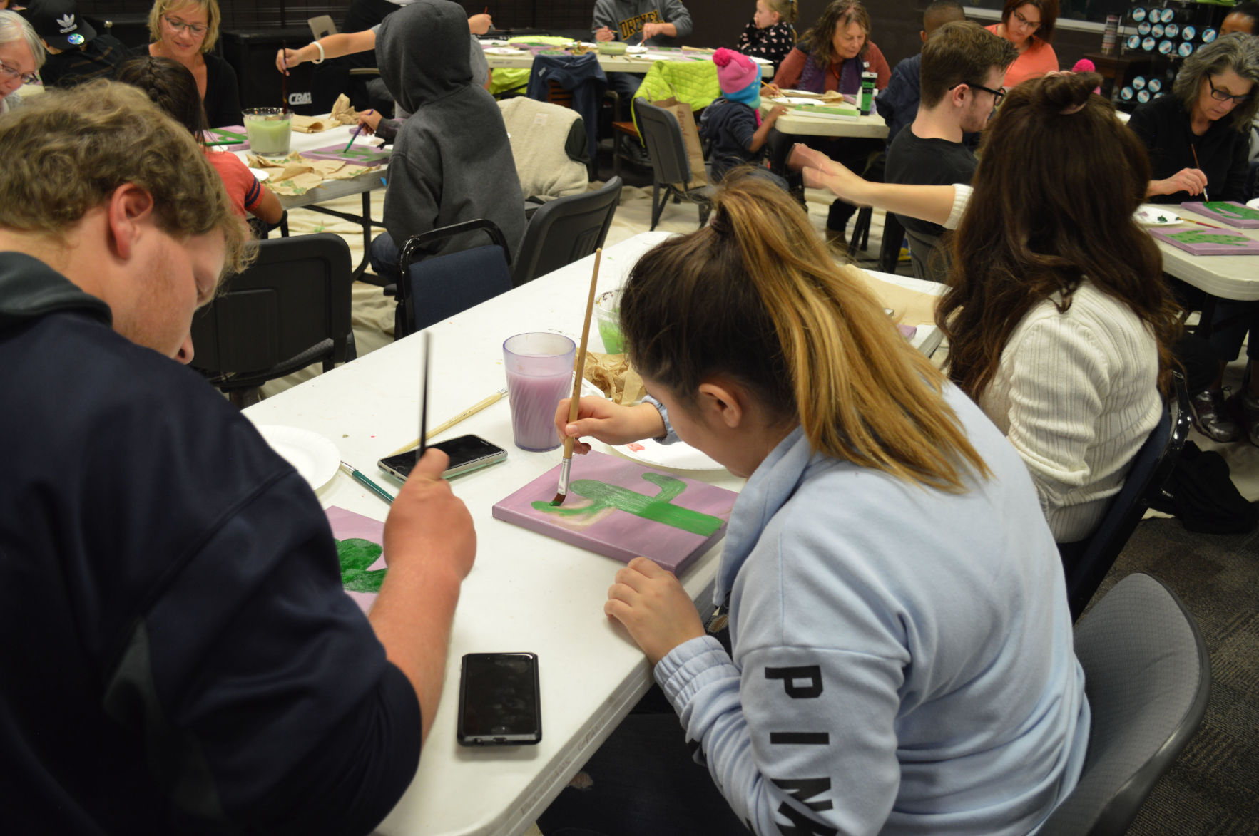 Paint nite at Bookmans offers fun and art for all